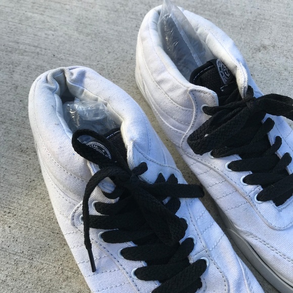 LOTEK BMX Bike White Black High Top Shoes Skate - Picture 3 of 8